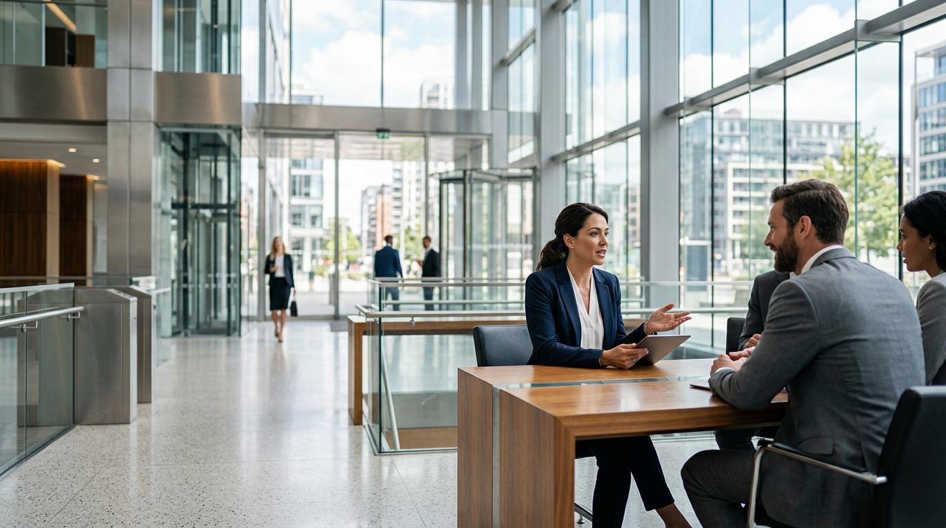 Abstract professional corporate environment